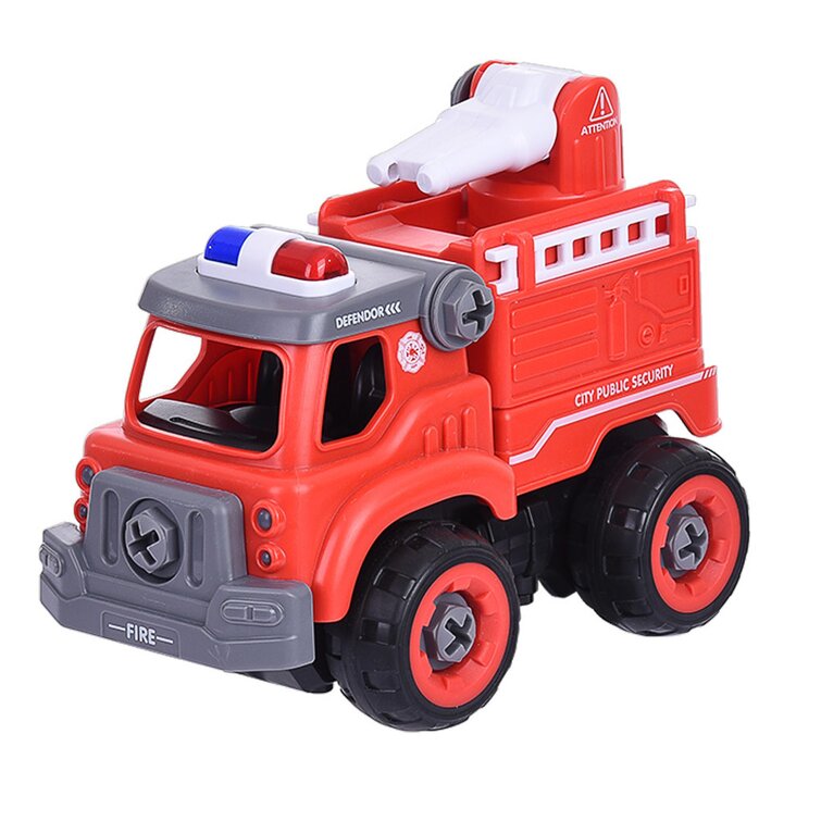 DIY Fire Truck Take Apart Toys-Electric Drill-Converts To Remote Control Car